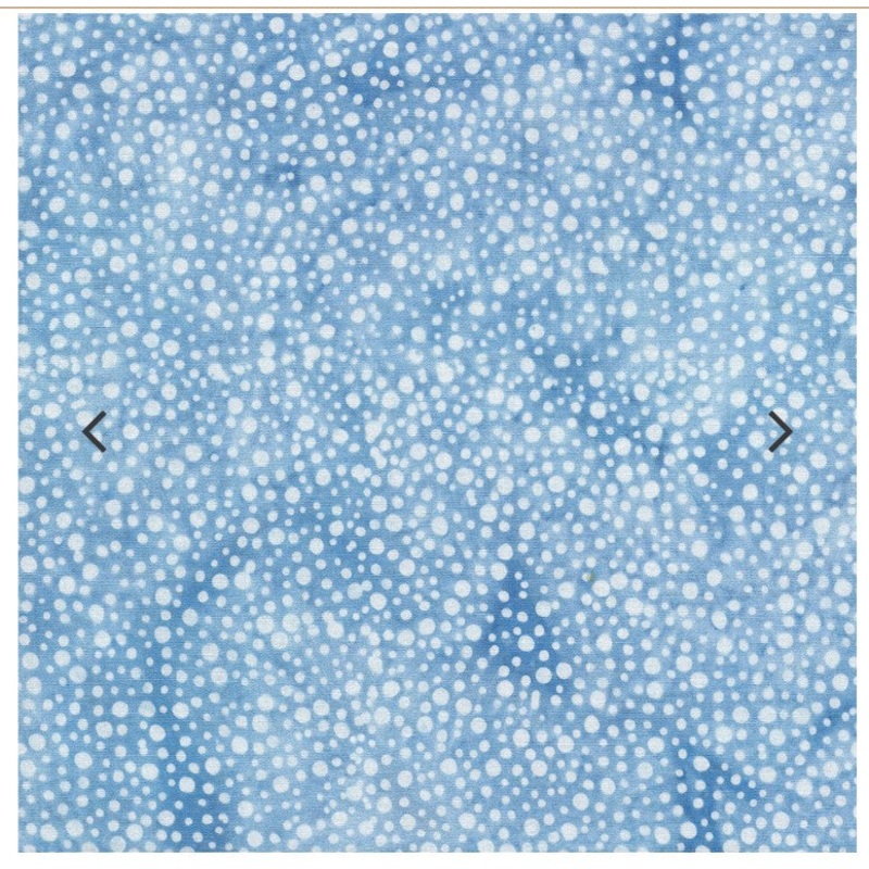 Frozen Pond Dots Sky Blue Island Batik Cotton Fabric