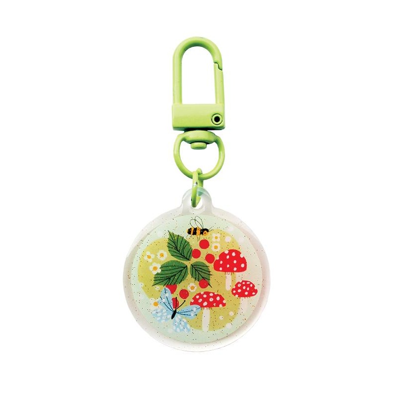 Zipper Glitter Charm Tiny Meadow 1.5"x3" Lizzy House