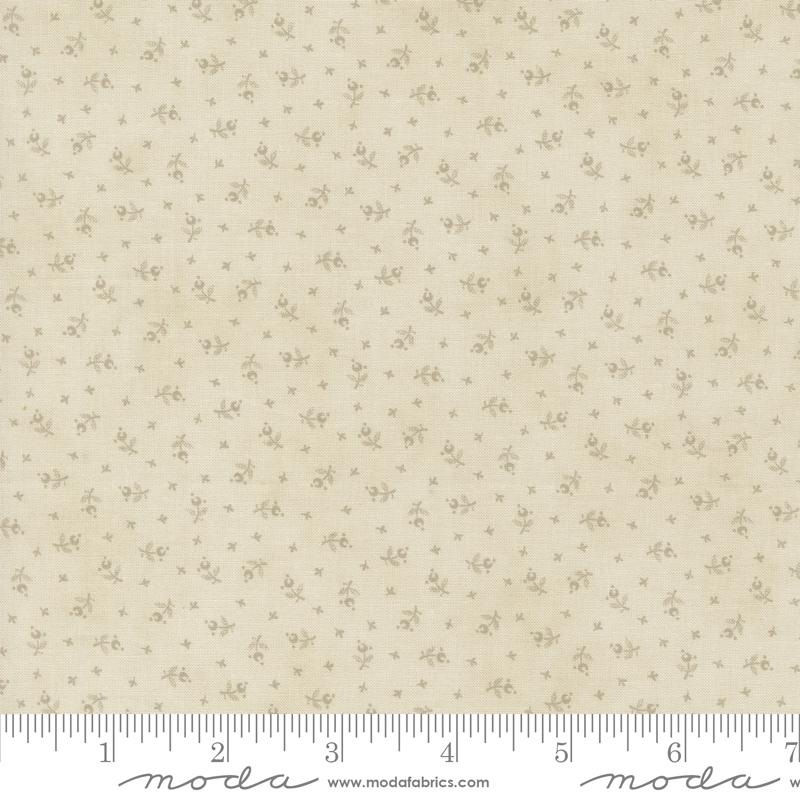 3 Sisters Favorites Vintage Linens Berry Toss Ditsy Taupe Tan 3 Sisters Moda Cotton Fabric