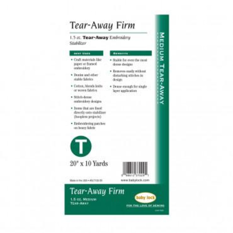 Baby Lock Tear-Away Firm 20" Stabilizer - BLT103-20