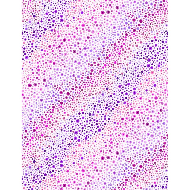 108" Wide Back Bubble Up White with Purple
