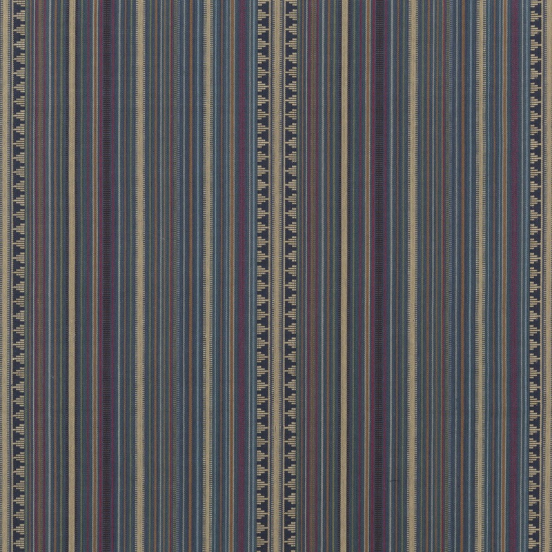 Mulberry Pageant Stripe Teal Fabric