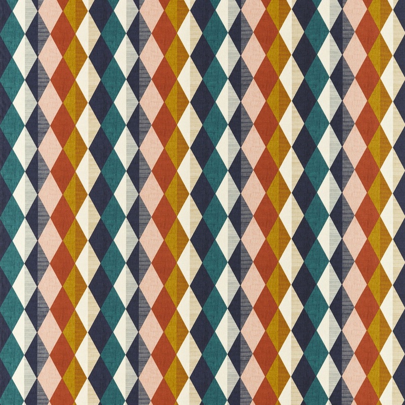Clarke & Clarke Denver Retro Fabric