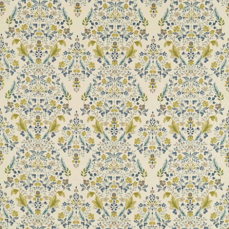 Clarke & Clarke Gawthorpe Mineral/Linen Fabric