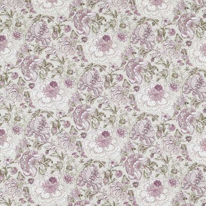 Clarke & Clarke Lucienne Raspberry/Linen Fabric