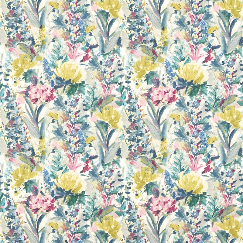 Clarke & Clarke Hydrangea Multi Fabric