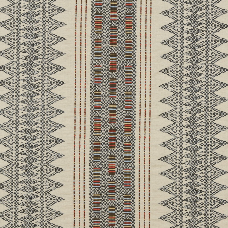Mulberry Stitchwork Indigo Fabric