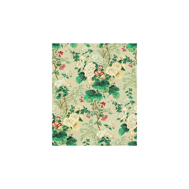 Lee Jofa Althea Print Celadon Fabric