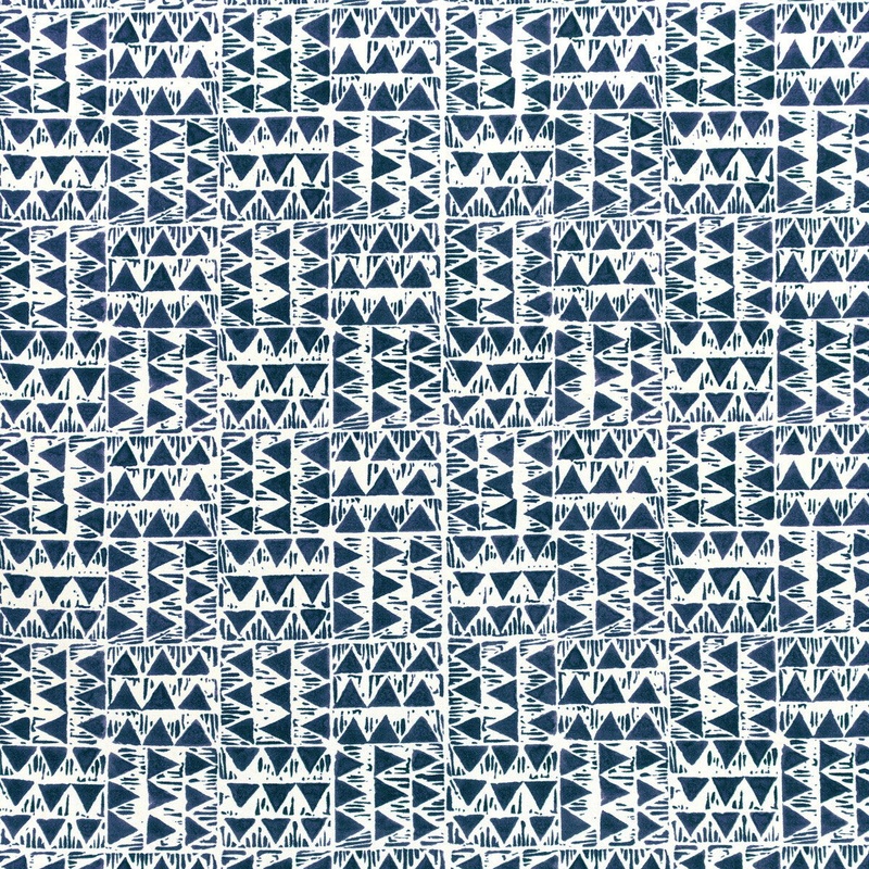Lee Jofa Yampa Print Navy Fabric