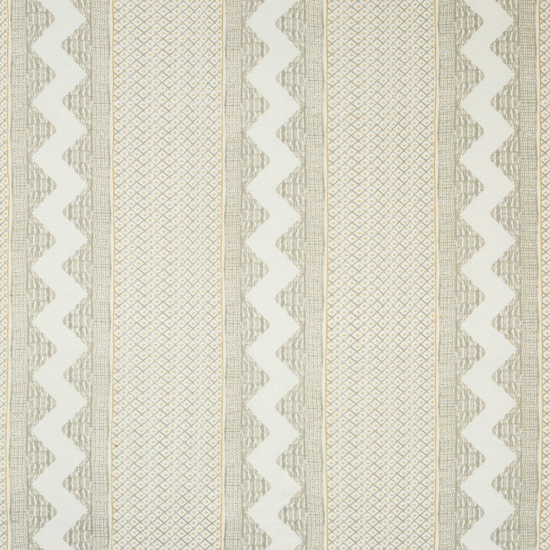Lee Jofa Whitaker Print Grey/Sand Fabric