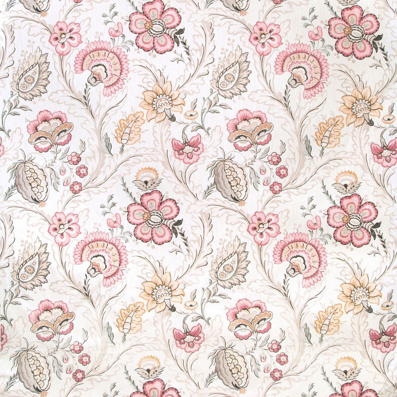 Lee Jofa Wimberly Print Blush/Stone Fabric