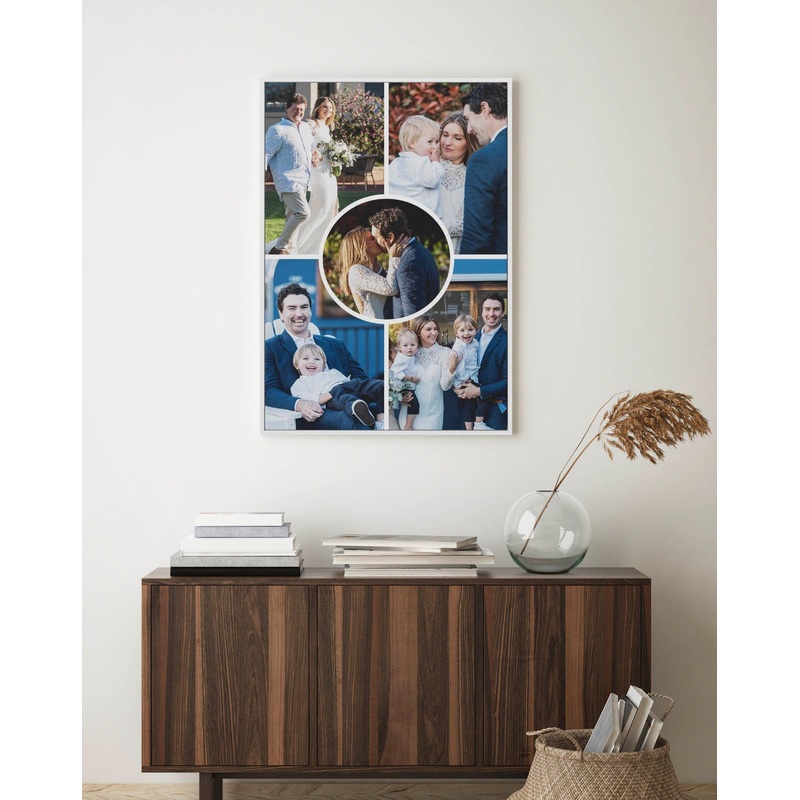 5 Memories In Portrait | Framed Canvas Art Print