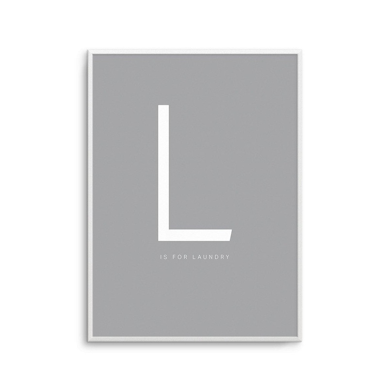 L is for Laundry Art Print