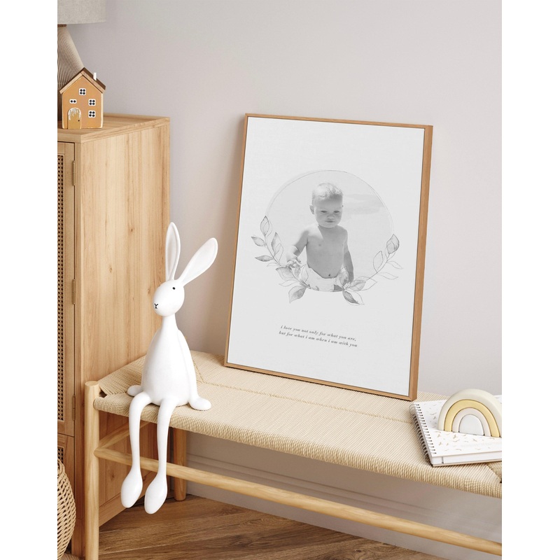 When I Am With You | Custom Photo Design | Framed Canvas Art Print