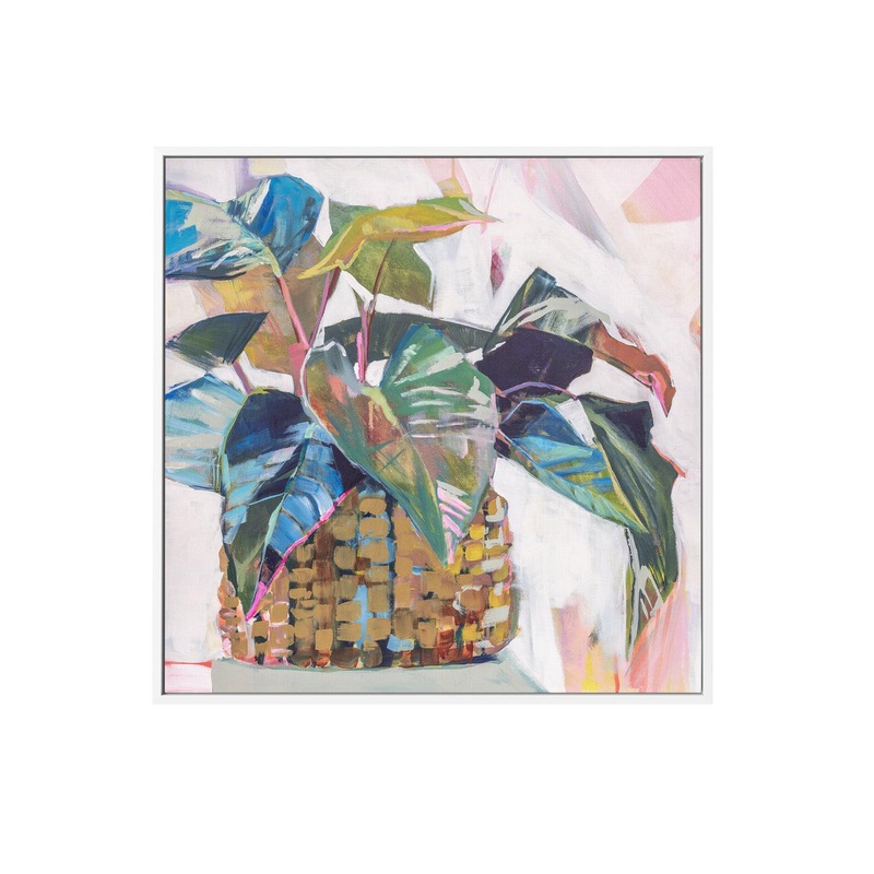 Abbey's Plant by Jenny Westenhofer | Framed Canvas Art Print