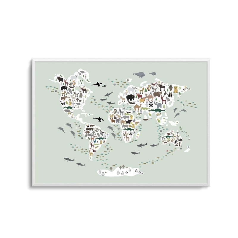 Animals of the World | Sage Art Print