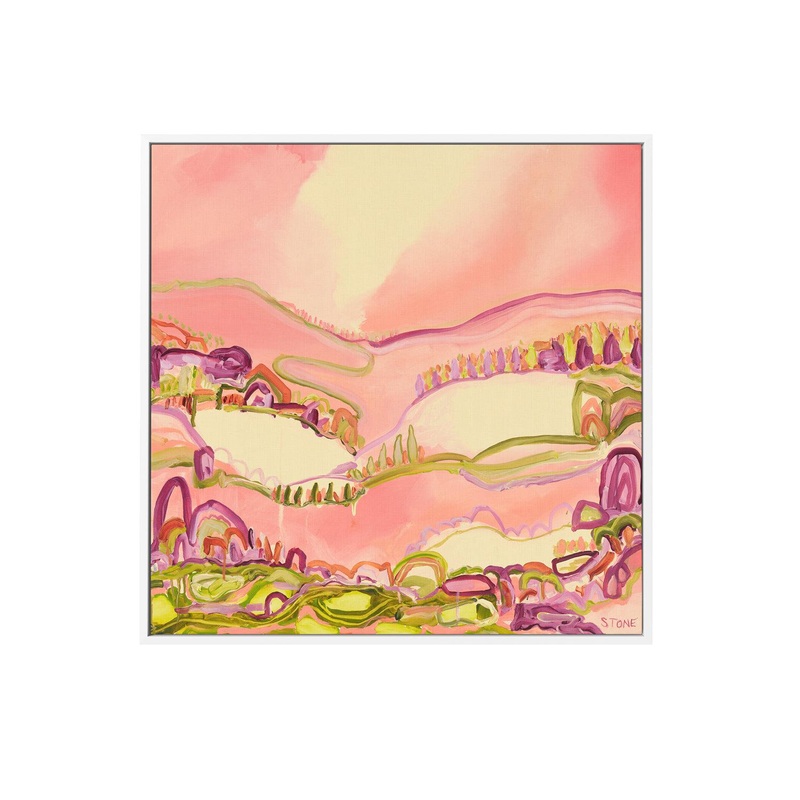 Ibiza Sunsets by Belinda Stone | Framed Canvas Art Print