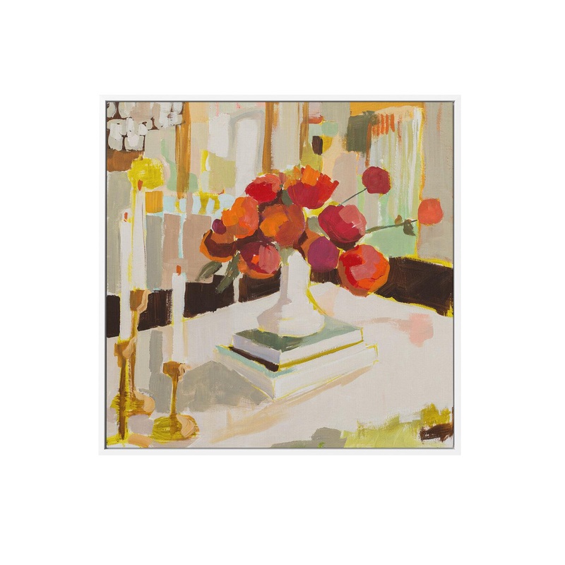 Ranunculus by Jenny Westenhofer | Framed Canvas Art Print