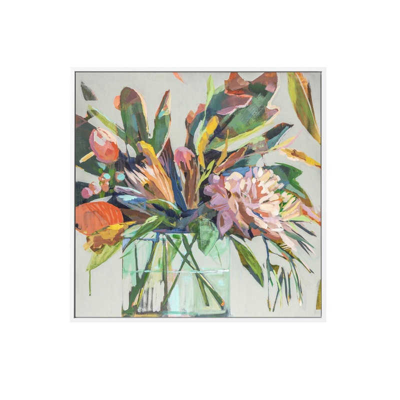 Spikey Bouquet by Jenny Westenhofer | Framed Canvas Art Print