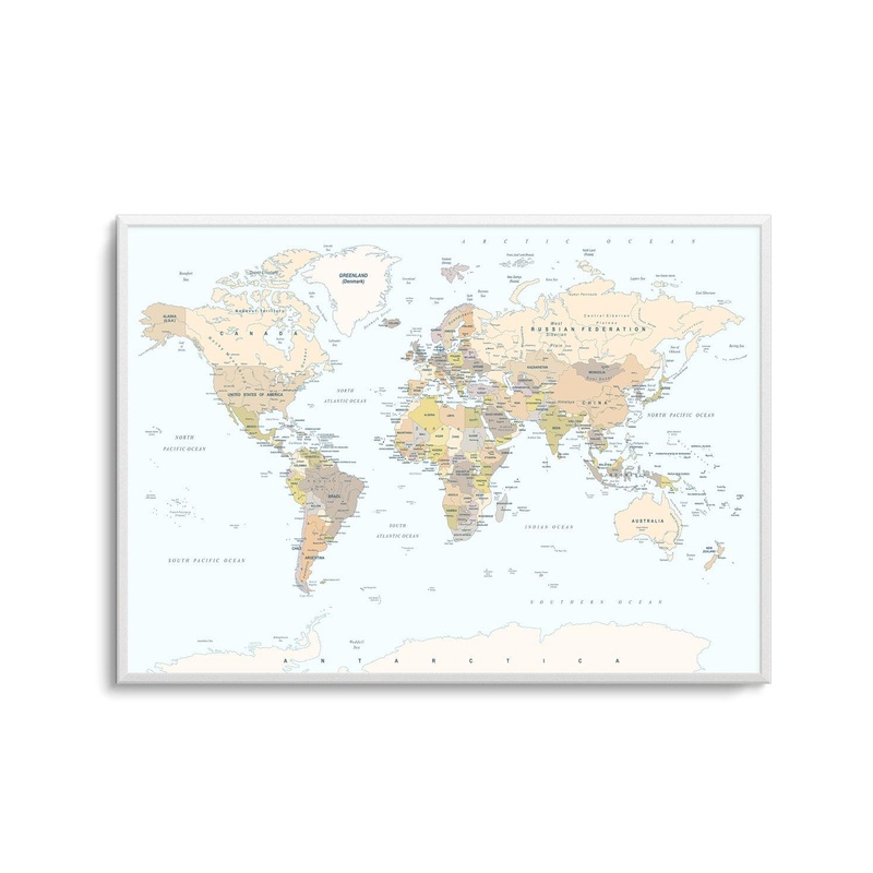 World Map | Classic Art Print