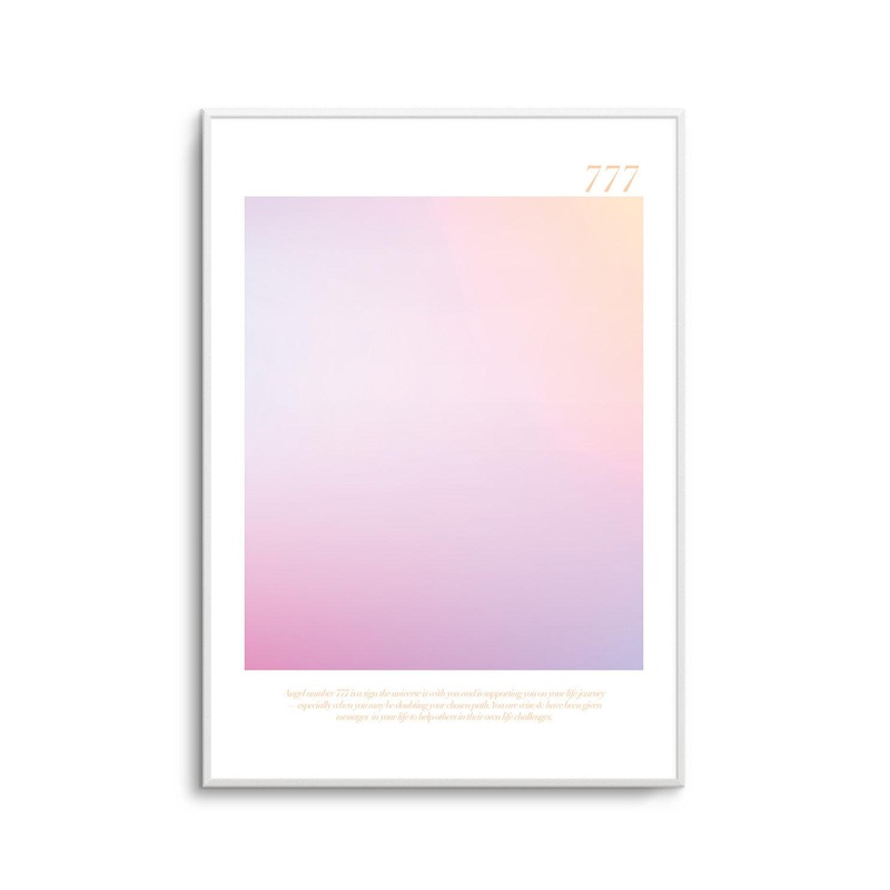 Angel Number 777 Art Print