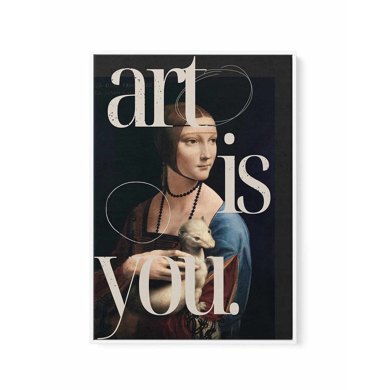 Art is you | Framed Canvas Art Print