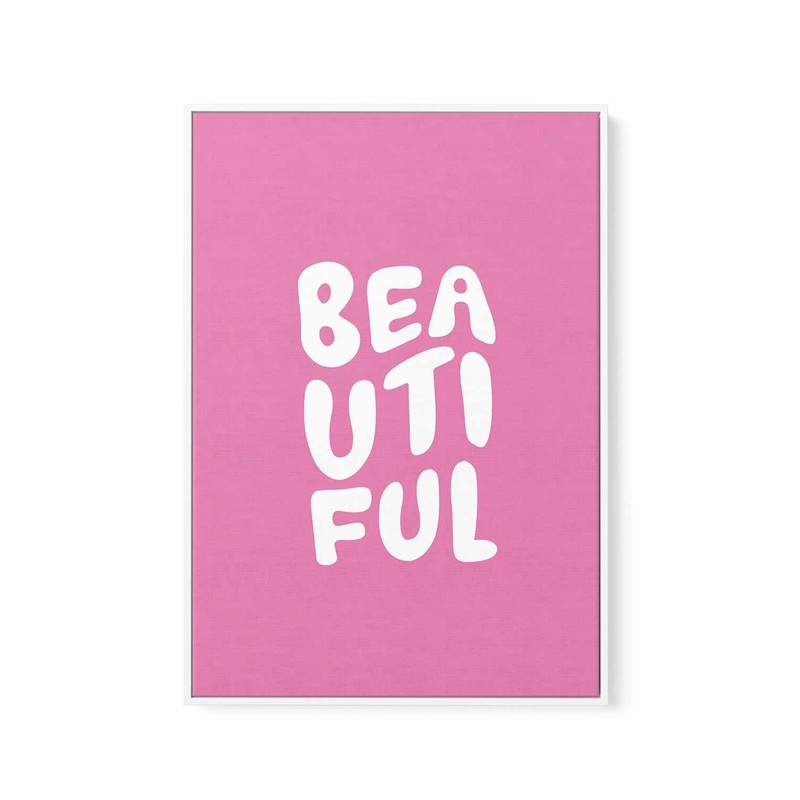 Beautiful Pink | Framed Canvas Art Print