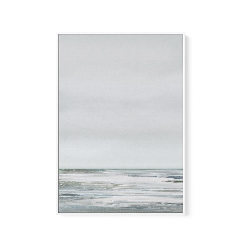 White Day I by Dan Hobday | Framed Canvas Art Print