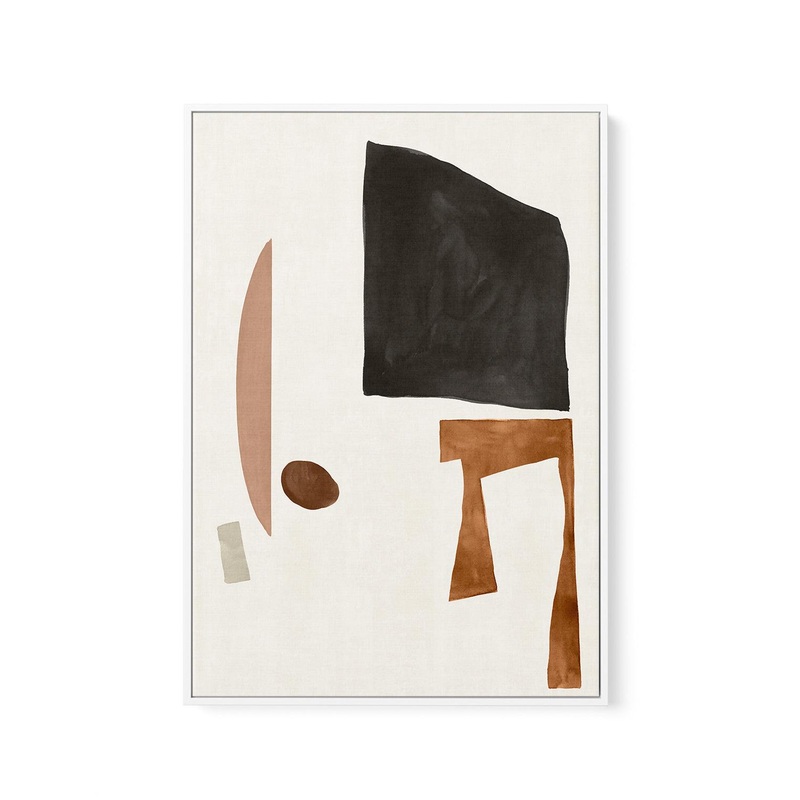 Abstract Study No 1 | Framed Canvas Art Print