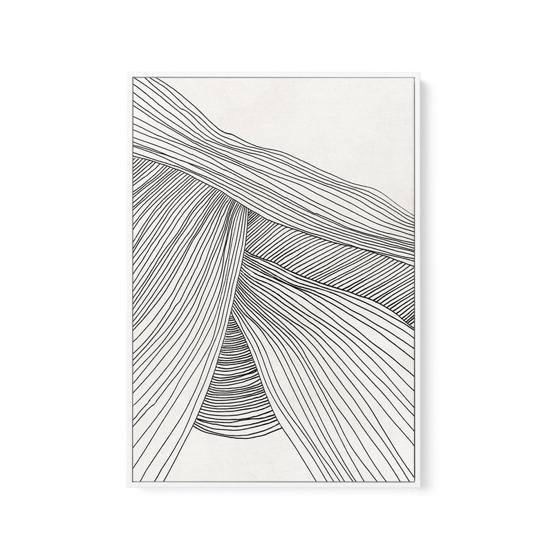 Wave by Dan Hobday | Framed Canvas Art Print