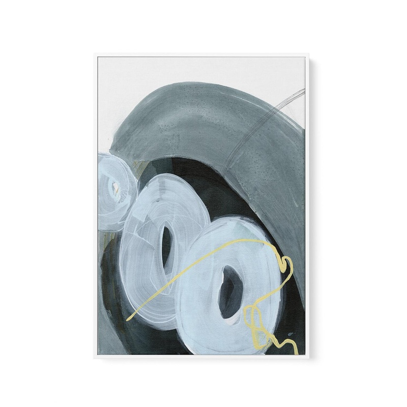 Azure Luxe I by Kirsta Benedetti | Framed Canvas Art Print