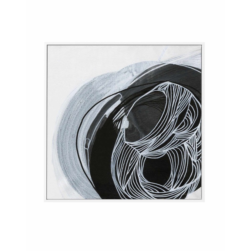 Azure Waves SQ by Kirsta Benedetti | Framed Canvas Art Print