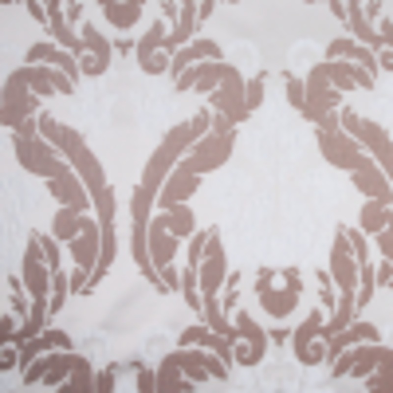 Candlelight Glow Gray/Chocolate/Ice Blue Damask Brocade
