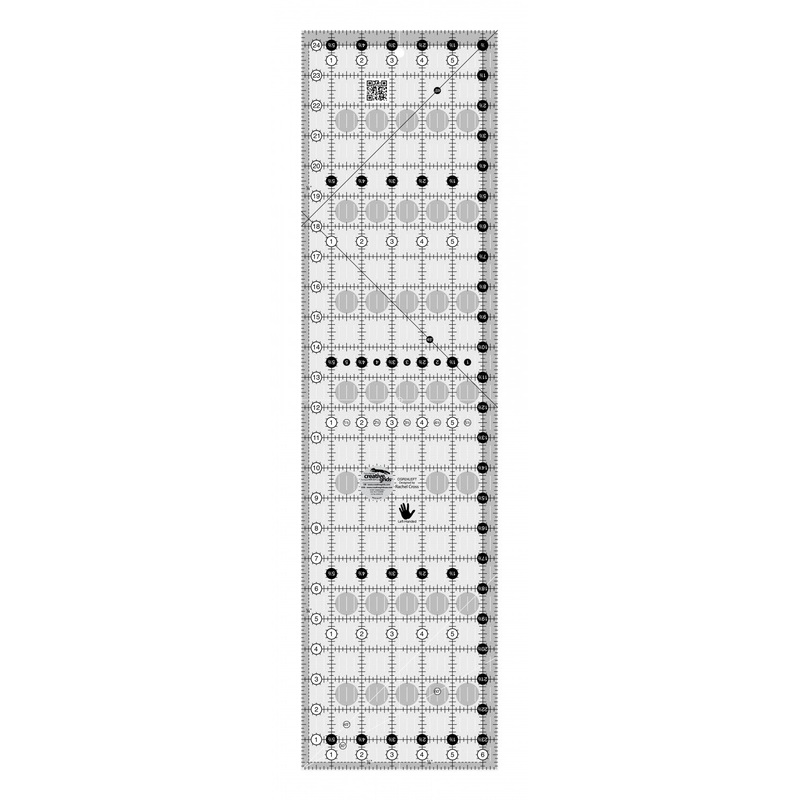 Left Handed Rectangle Quilt Ruler 6-1/2in x 24-1/2in # CGR24LEFT - Special Order