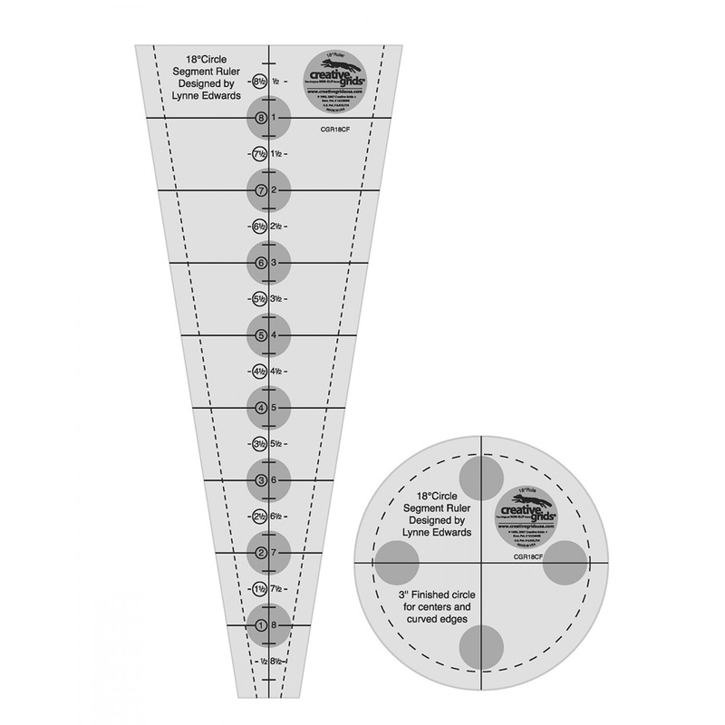 18 Degree Dresden Plate Quilt Ruler # CGR18CF  - Special Order