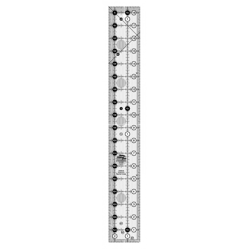 2-1/2in x 18-1/2in Rectangle Quilt Ruler # CGR218 - Special Order