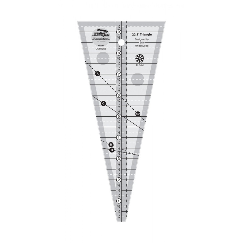 22-1/2 Degree Triangle Ruler # CGRT225 (Special Order)