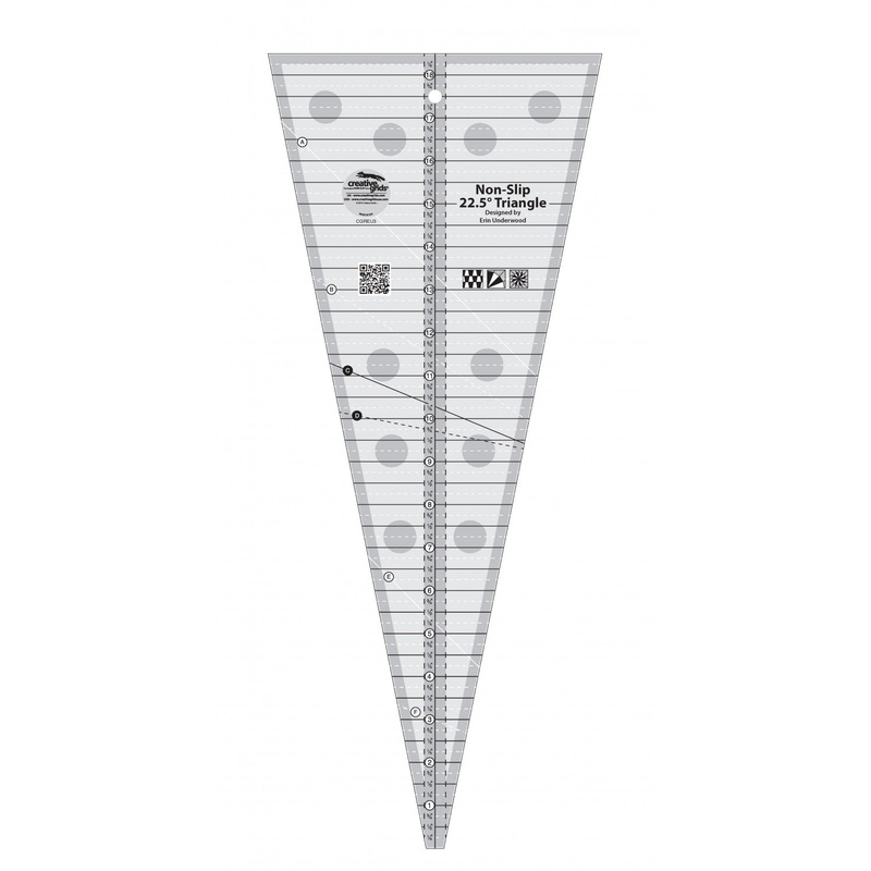 22.5 Degree Triangle Quilt Ruler CGREU3 (Special Order)