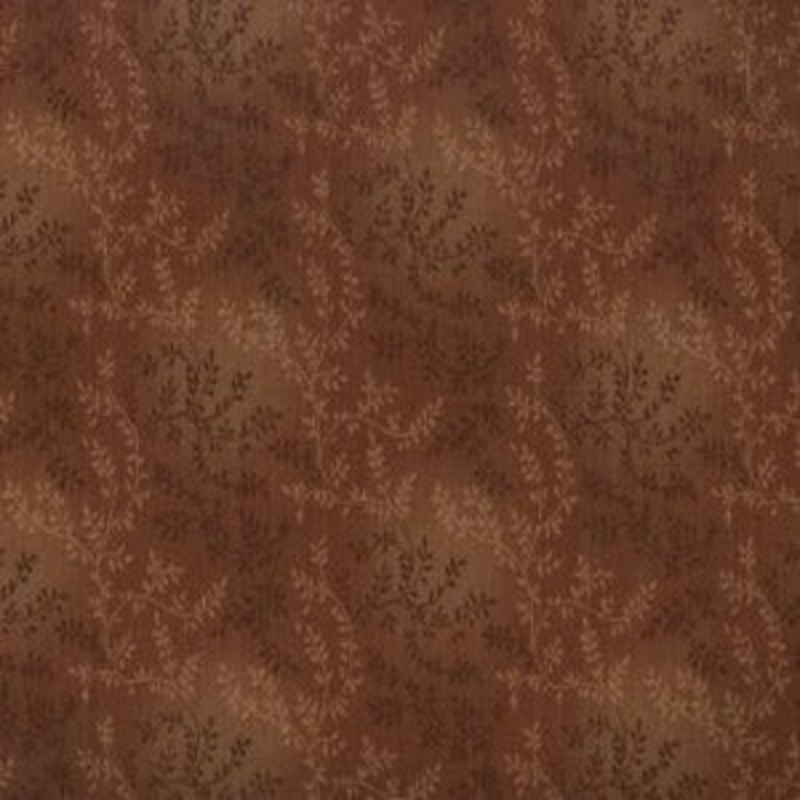 108" Wide Cheater Quilt Backing Tonal Vineyard Rust Brown