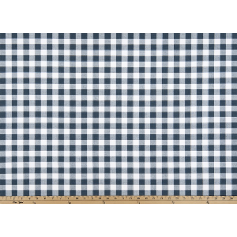 54" Wide Premier Navy Plaid 100% Cotton