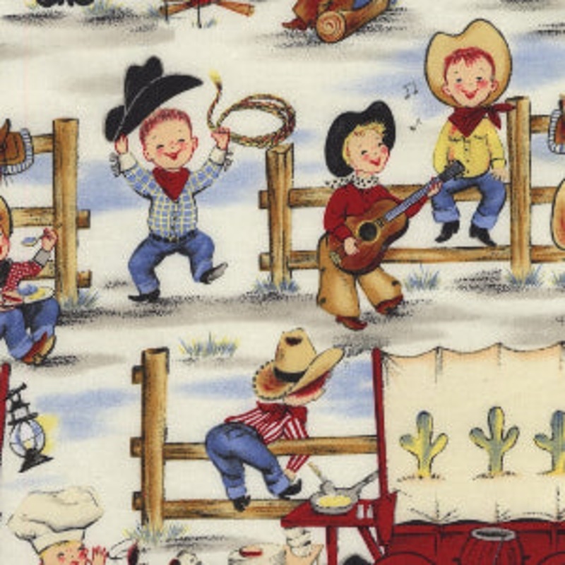 Michael Miller Fabrics Lil Cowpokes 100% Cotton Sold by The Yard