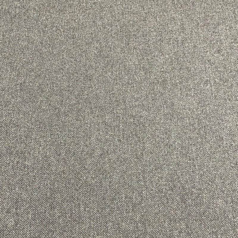 Abraham Moon Lambswool Herringbone Grey / Green Fabric