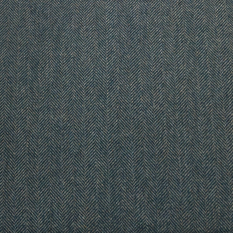 Abraham Moon Lodge Teal Wool Fabric