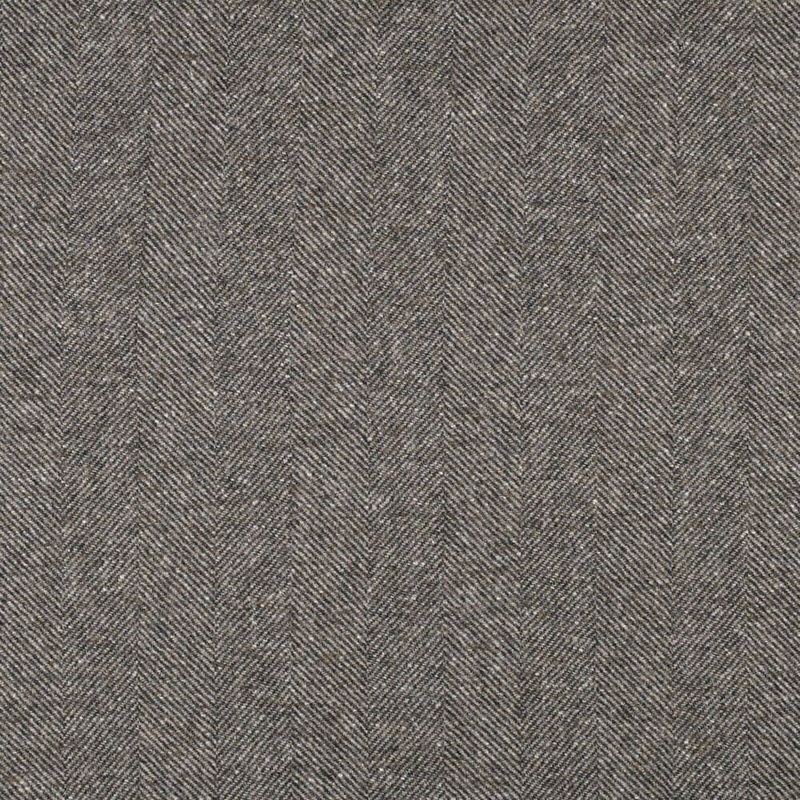 Abraham Moon Traditional Herringbone Mocha Fabric