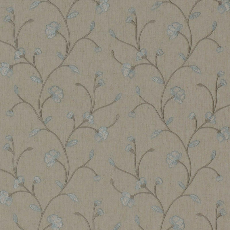 Home Decor Embroidery Fabric - Hawthorne Collection - Chadwick - Aqua