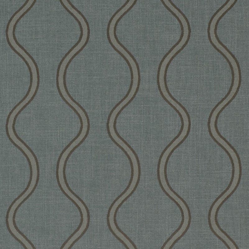Home Decor Embroidery Fabric - Hawthorne Collection - Forester - Aqua