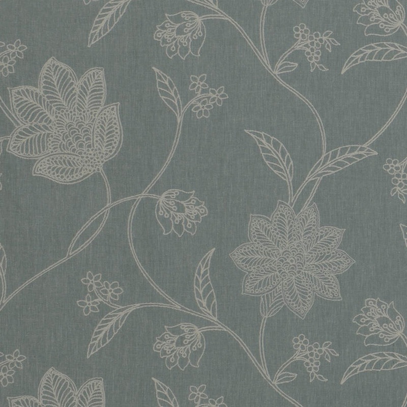 Home Decor Embroidery Fabric - Hawthorne Collection - Maitland - Aqua