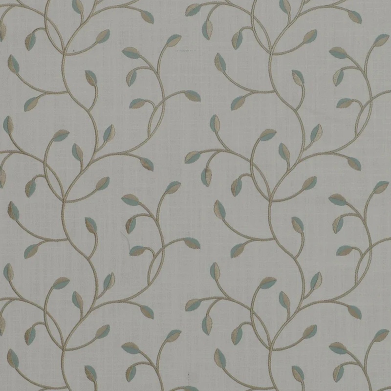 Home Decor Embroidery Fabric - Hawthorne Collection - Whitmore - Aqua
