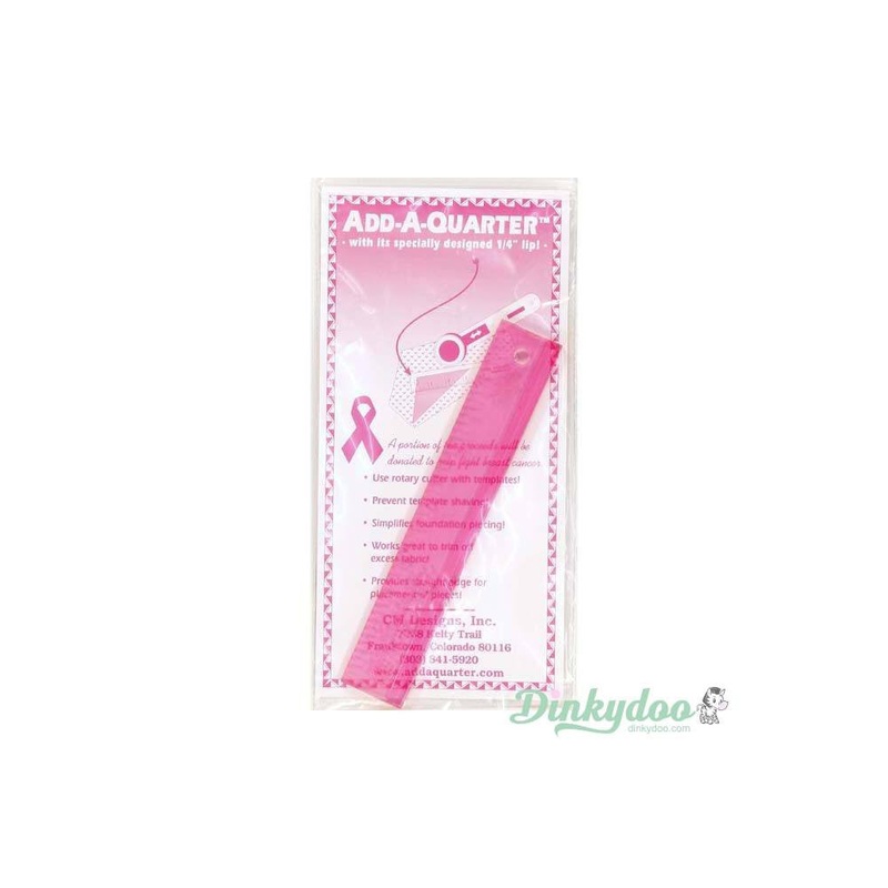 Add a Quarter - 6" Ruler - Pink