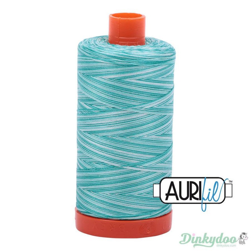 Aurifil Thread - Turquoise Variegated  - 50wt 1422 yd
